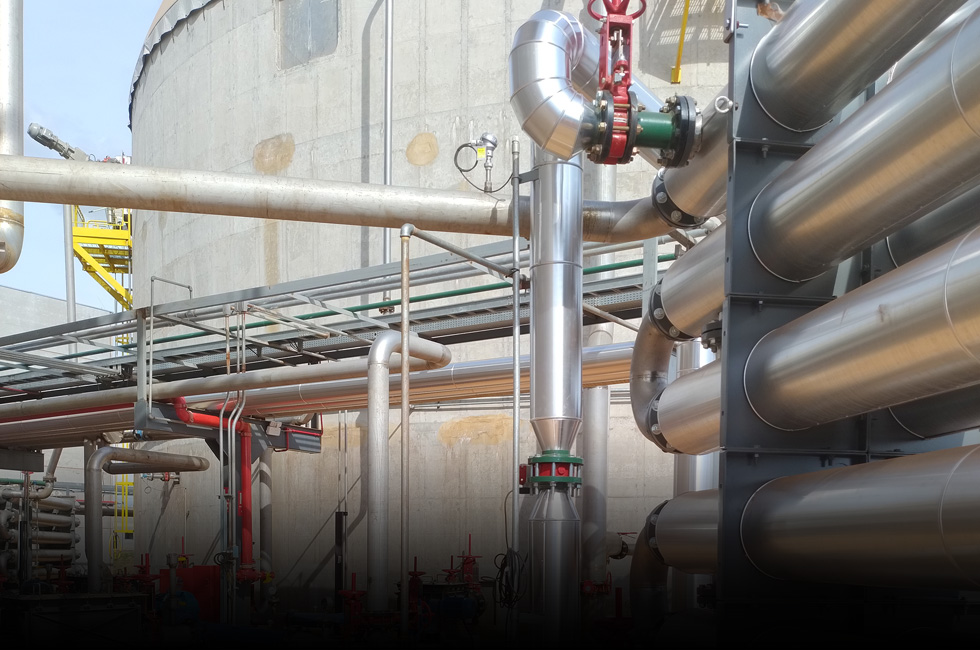 Foto Isolamento Térmico Quente Usina Biogás